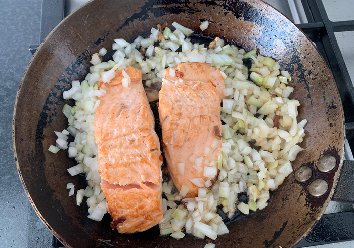 Zalm gnocchi. hussel 06