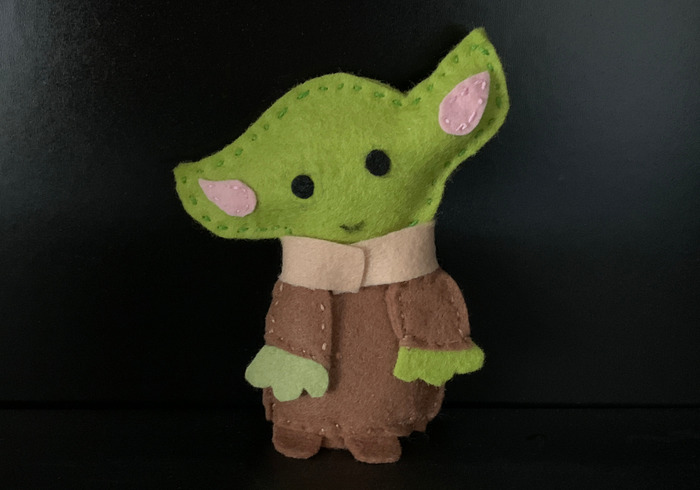 Yoda van vilt sidepicll