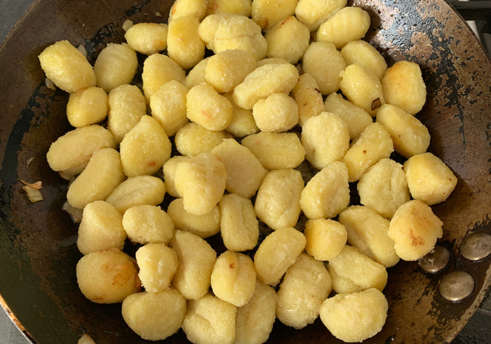 Zalm gnocchi. hussel 09