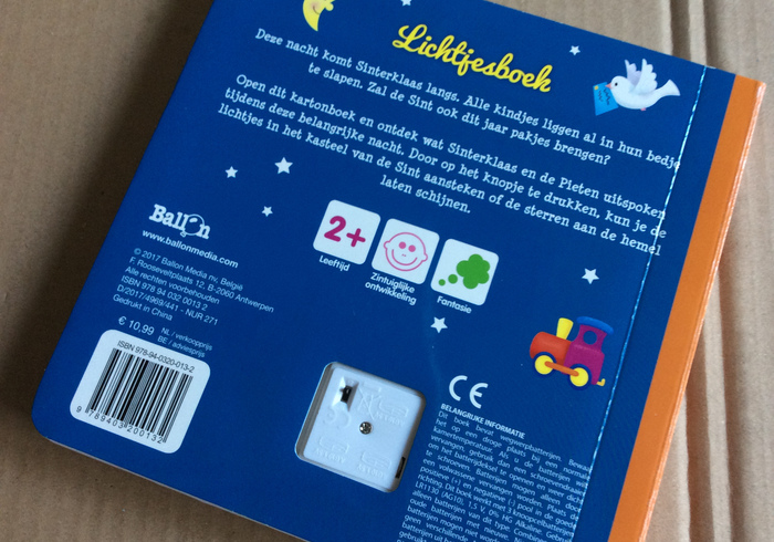 Sinterklaas lichtjes boek sidepicll