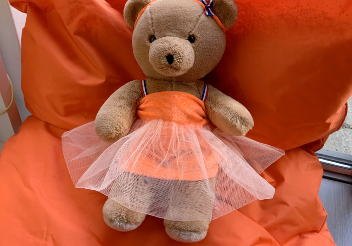 Oranje jurk sabine homepage