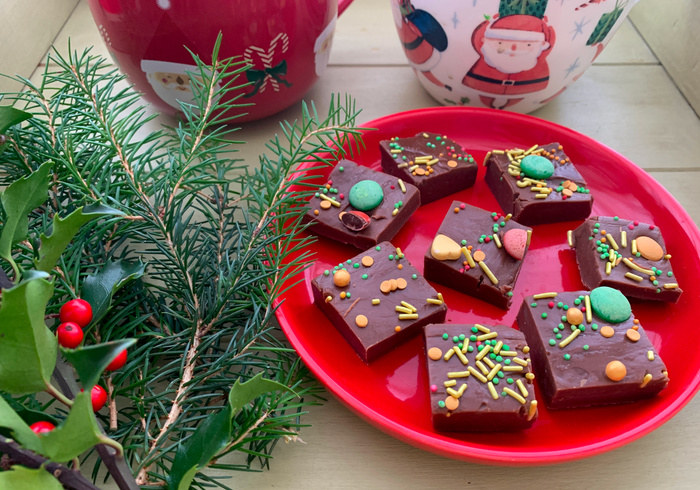 Kerst chocolade fudge homepage