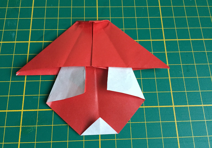 Origami paddenstoel 16