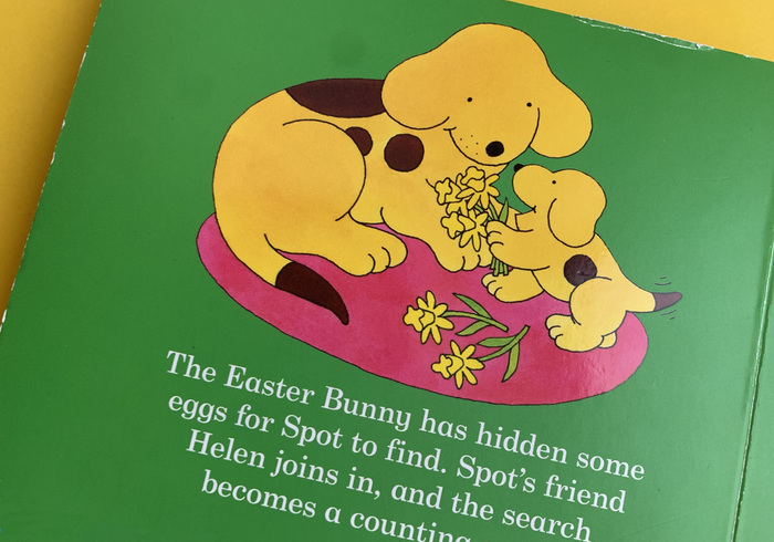 Spot's first easter sidepicll