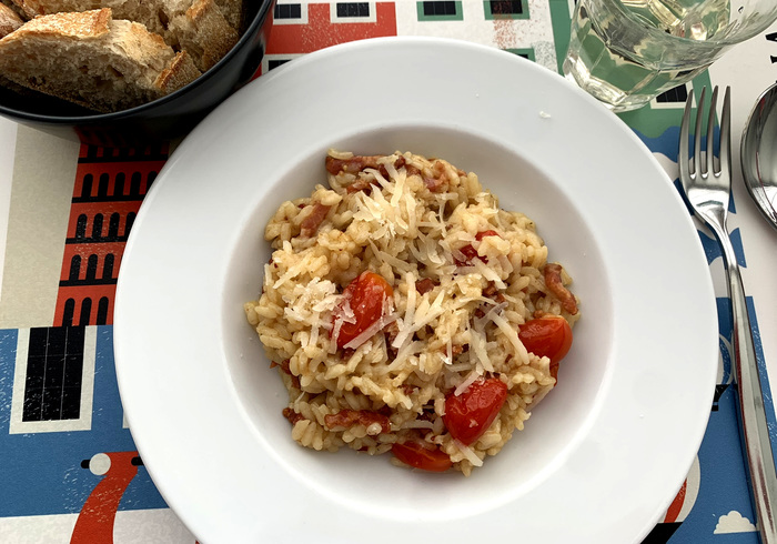 Oven baked risotto sidepicll