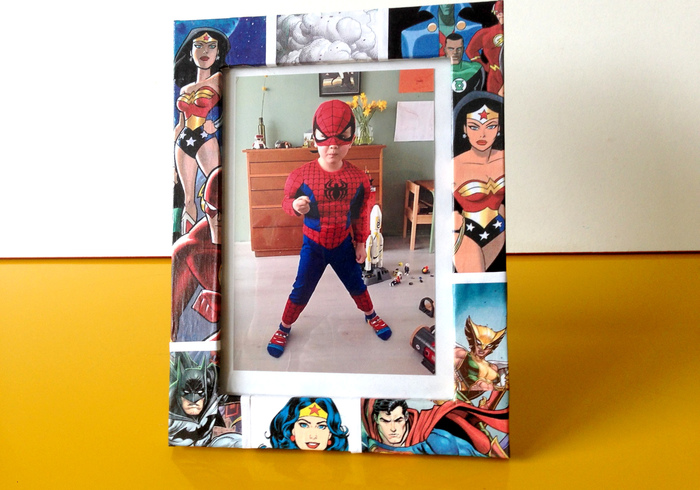 Super woman picture frame home
