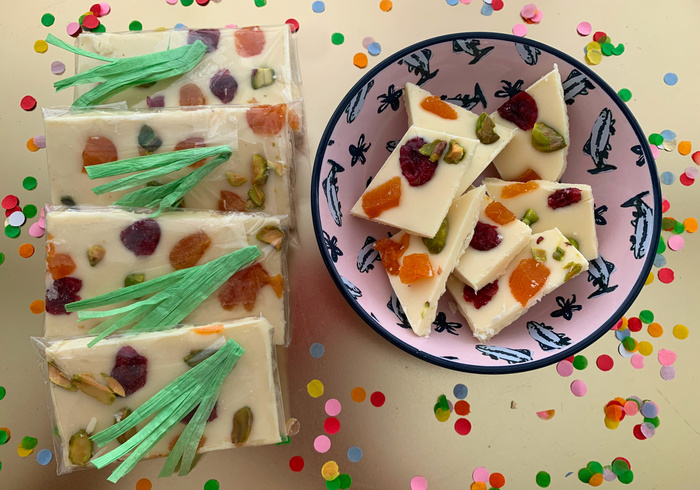 White chocolate bark homepage