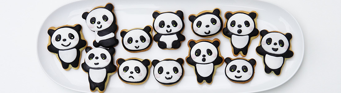 Panda biscuits pano