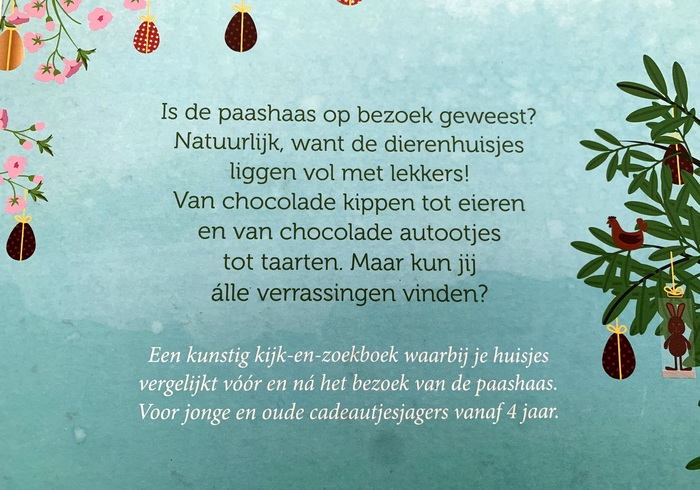 De paashaas op cadeautjestocht sidepicll