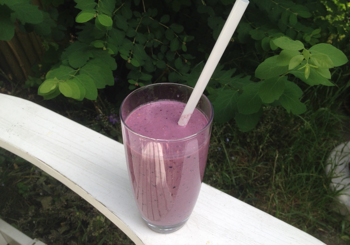 A berry / applecrumble smoothie 