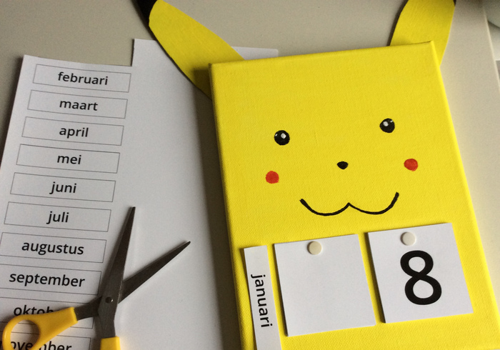 Zo maak je een pikachu-kalender