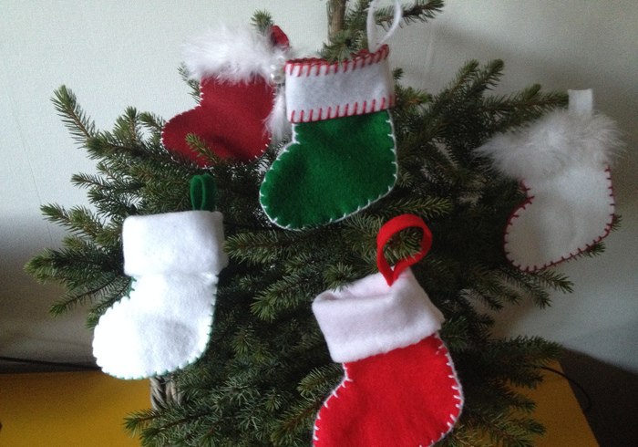 Make little Christmas stockings