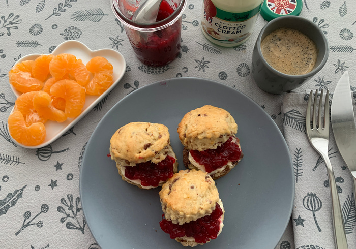 Chocolade sinaasappel scones