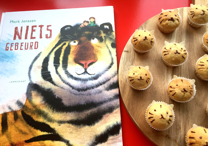 Mini tijger-cupcakes