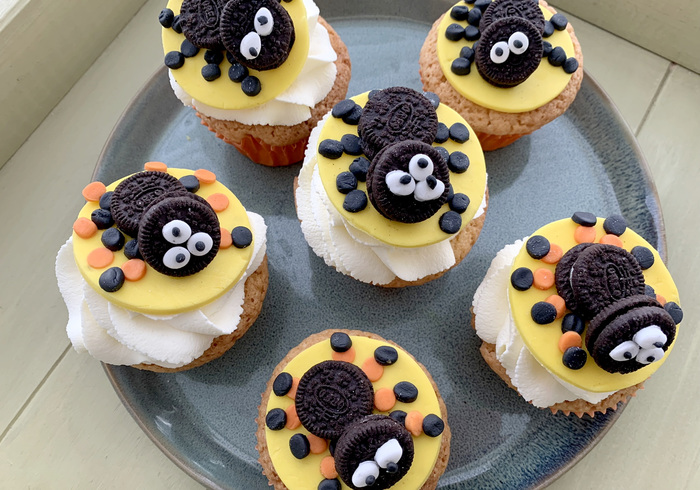 Spinnen cupcakes