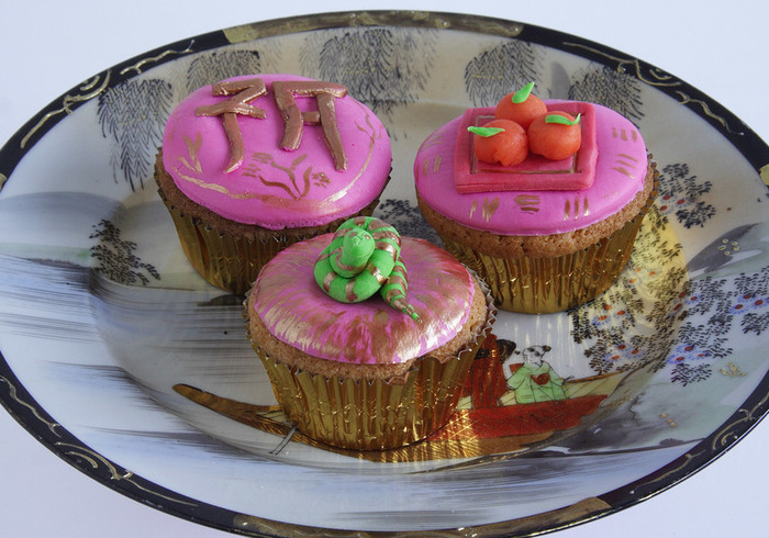 Drie cupcakes