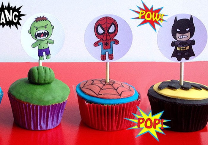 Marvel cupcakes