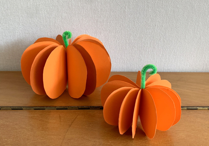 Cut and glue pumpkins