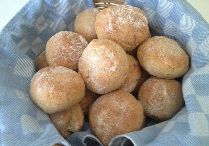 Whole-wheat buns