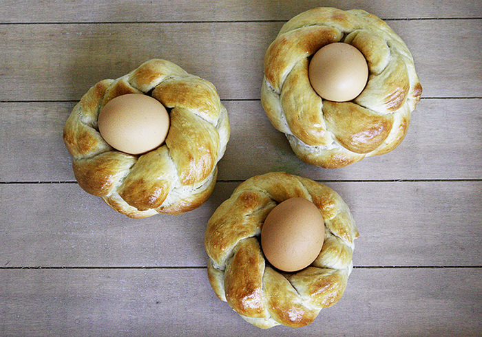 Easter bread baskets