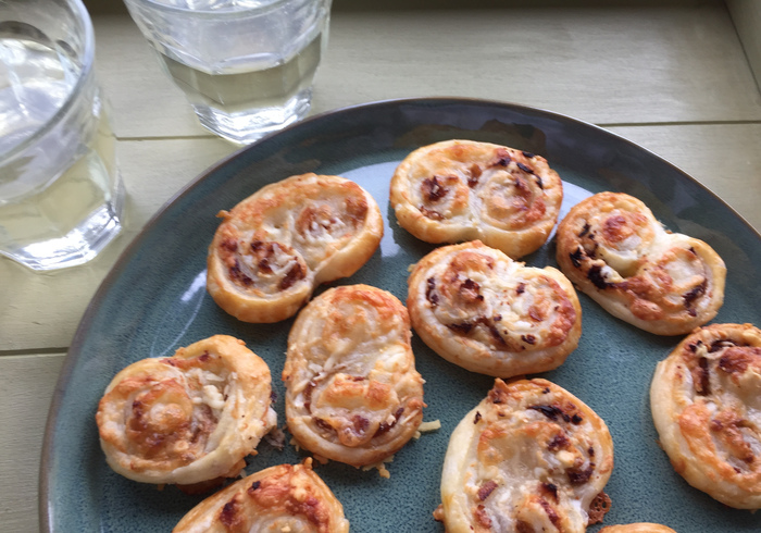 Bacon and Cheese Palmiers