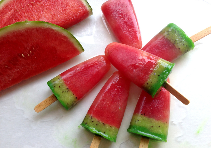 Watermeloen ijslollies